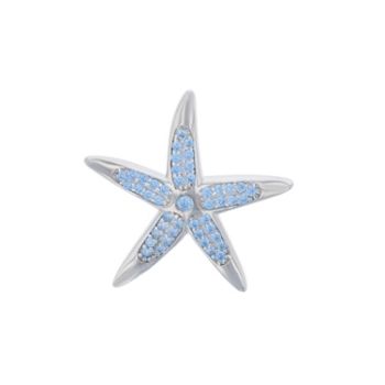 Starfish Pendant Cz-blue