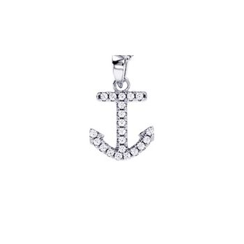 Anchor Pendant Cz