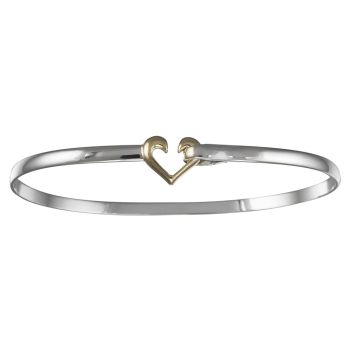 Heart Hook Bracelet - Sterling Silver 14K Gold 4mm