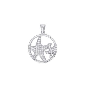 Starfish Pendant Cz