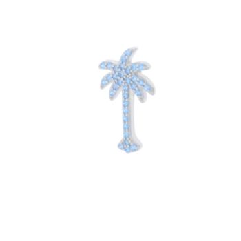 Palm Tree Pendant Cz-blue