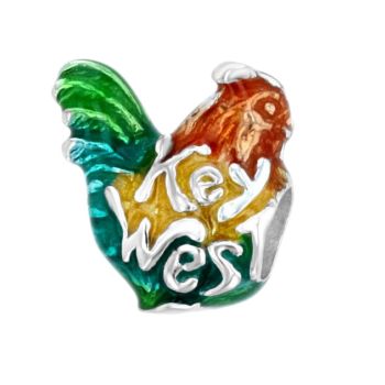 Key West Rooster Bead in COLOR