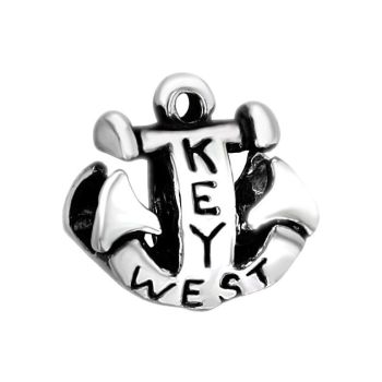 Key West Anchor Silver Bead